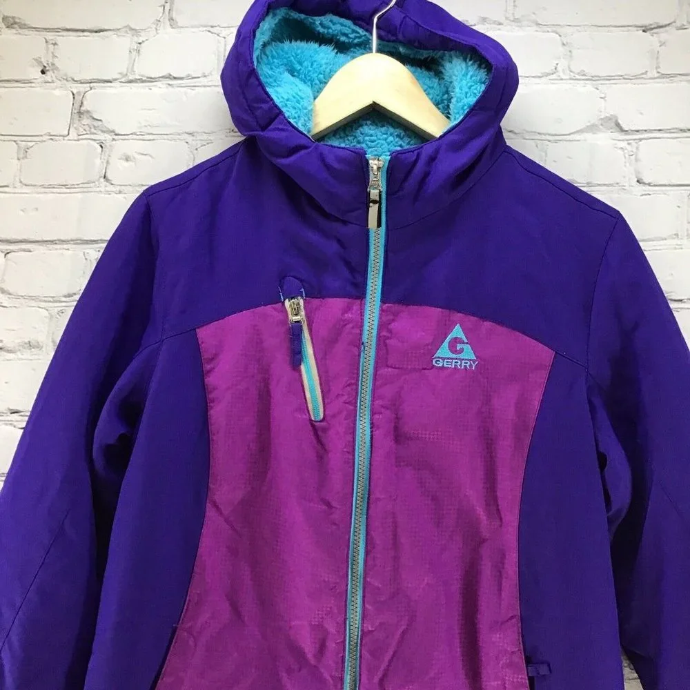Gerry Vintage Snow Coat Jacket‎ Purple Pink Youth Sz M (10-12)
